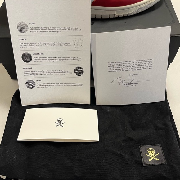 Shoe Surgeon Custom Lux Chicago Nike Dunk Off-White Sz 11.5 VNDS RARE - Picture 10 of 16